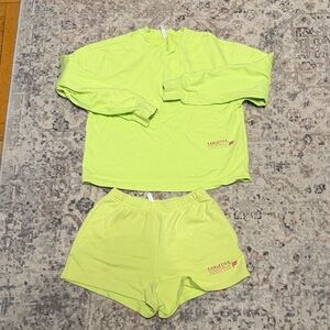 Fabletics Neon Green Lounge Set